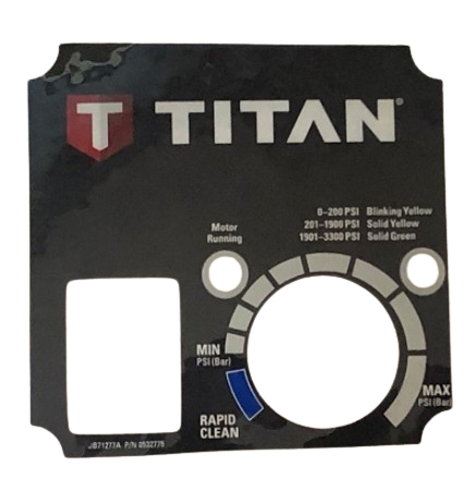Titan 0532775 Control Panel Label